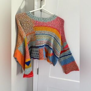 Lana Colorful Multi Pattern Oversized Sweater